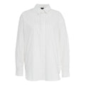 Camicia a righe oversize #bianco