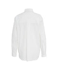 Camicia a righe oversize #bianco