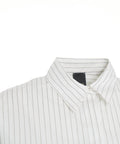 Camicia a righe oversize #bianco