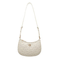 Borsa a spalla con monogramma 'Mini Half Moon' #bianco