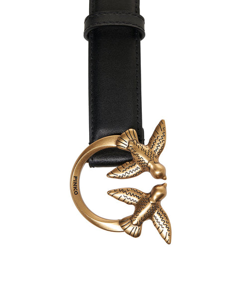 Cintura in pelle 'Love Birds' #oro