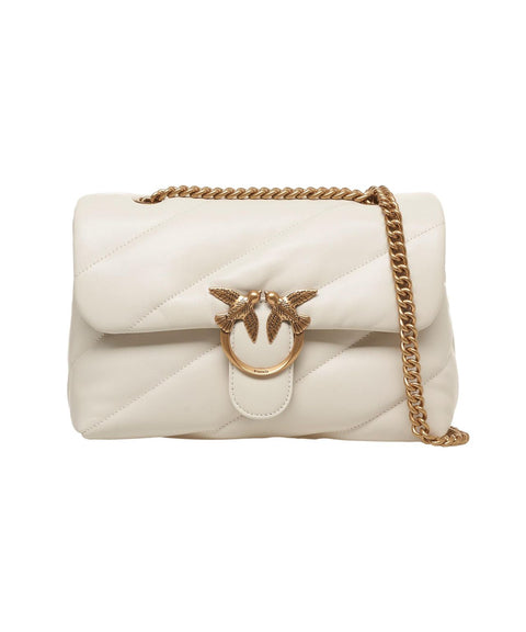 Borsa a spalla trapuntata 'Classic Love Bag' #bianco