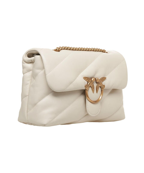 Borsa a spalla trapuntata 'Classic Love Bag' #bianco