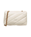 Borsa a spalla trapuntata 'Classic Love Bag' #bianco