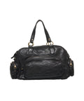 Duffel bag in pelle #nero