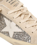 Sneakers con glitter 'Super Star Classic' #bianco