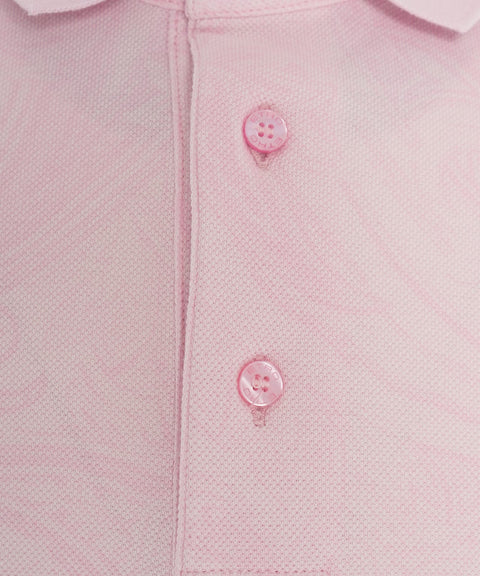 Polo con logo ricamato #rosa