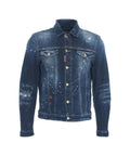 Giacca in denim destroyed 'Dan' #blu