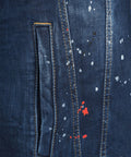 Giacca in denim destroyed 'Dan' #blu