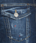 Giacca in denim destroyed 'Dan' #blu