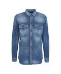 Camicia in denim 'Dan' #blu