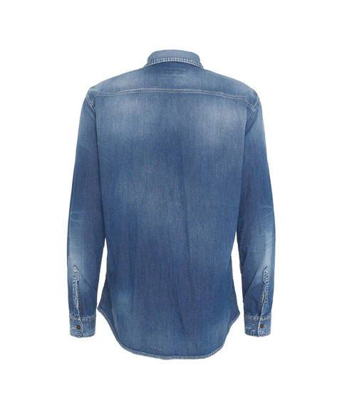 Camicia in denim 'Dan' #blu