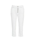 Cropped loose fit jeans 'Koons' #bianco