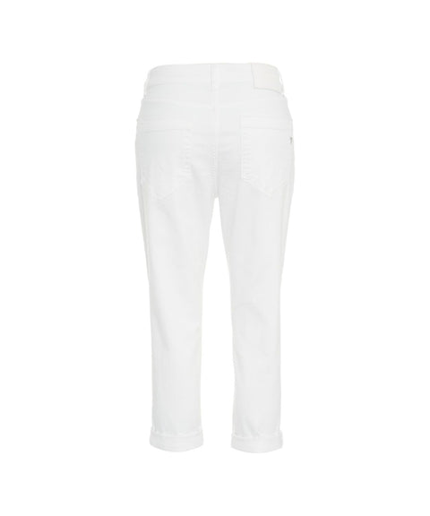 Cropped loose fit jeans 'Koons' #bianco