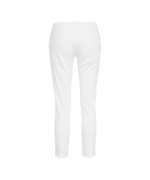 Cropped slim fit jeans 'Rose' #bianco