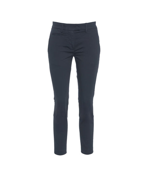 Pantaloni chino cropped 'Perfect Slim' #blu