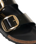 Sandali 'Milano Big Buckle' #nero