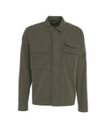 Overshirt in gabardine #verde