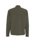 Overshirt in gabardine #verde