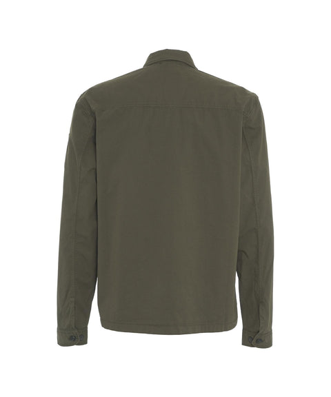 Overshirt in gabardine #verde