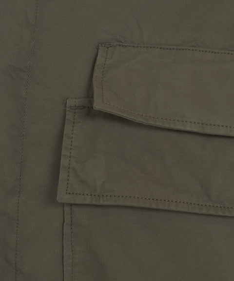 Overshirt in gabardine #verde