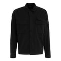 Overshirt in gabardine #nero