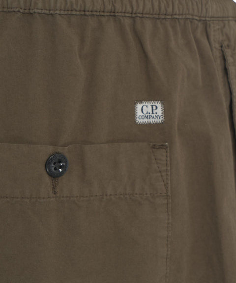 Pantaloni cargo con patch logo #oliva