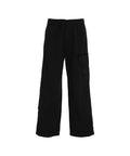 Pantaloni cargo con patch logo #nero