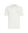 Polo in stretch piquet #bianco