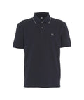 Polo in stretch piquet #blu