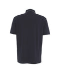 Polo in stretch piquet #blu