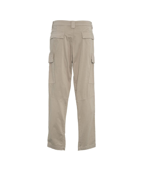 Pantaloni cargo con patch logo #grigio