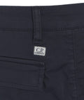 Pantaloni cargo con patch logo #blu