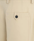 Pantaloni loose fit in misto lana #beige