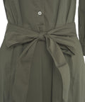 Maxi abito con cintura #verde