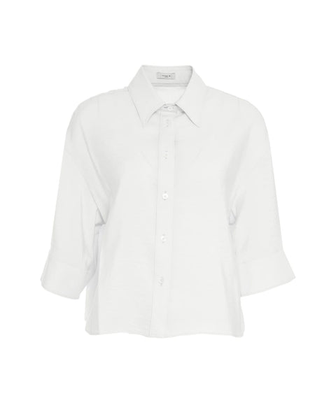 Camicia in misto modal #bianco