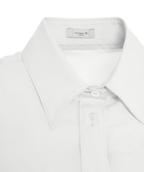 Camicia in misto modal #bianco