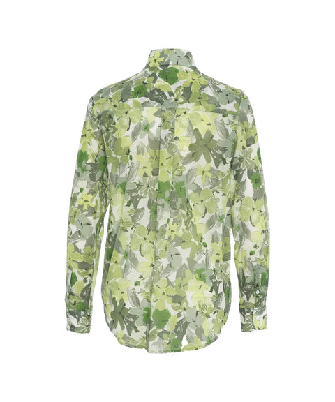 Camicia con motivo floreale #verde