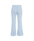 Pantaloni svasati con motivo a quadri #blu