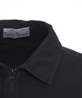 Overshirt con zip #nero