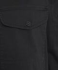 Overshirt con zip #nero