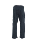 Pantaloni cargo con logo staccabile #blu