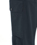 Pantaloni cargo con logo staccabile #blu