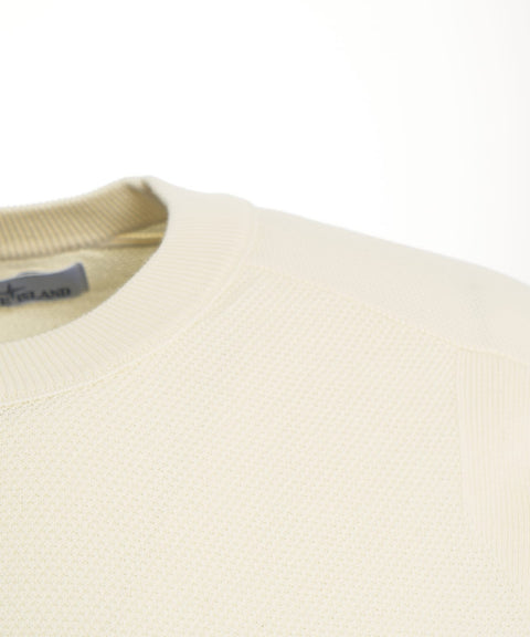 Maglione con logo staccabile #beige