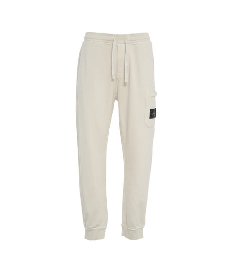 Pantaloni da jogging con dettagli logo #beige