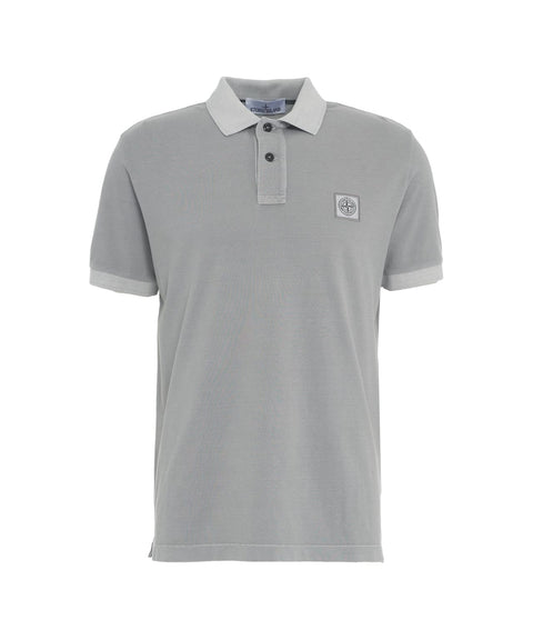 Polo con logo #grigio