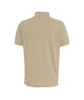 Polo con dettaglio logo #beige