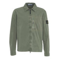 Overshirt in cotone #verde