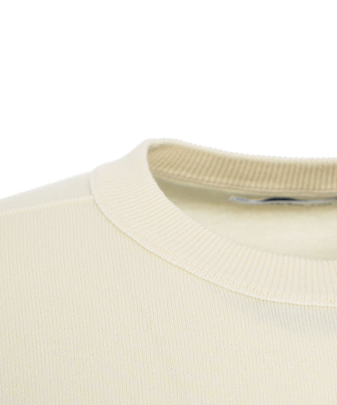 Maglione a maglia con logo #beige