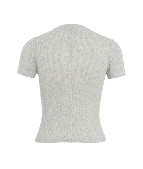 T-shirt a coste #grigio